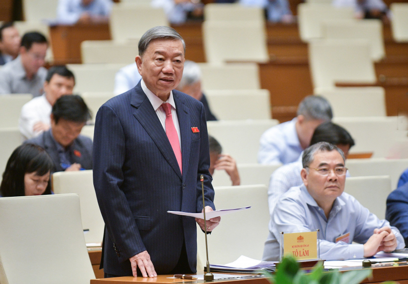 Bộ trưởng Tô Lâm trả lời chất vất về công tác phòng, chống tham nhũng, tiêu cực
